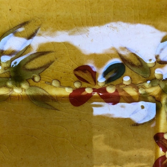 French Hand Painted Floral Plate T Comme Terre - Picture 6 of 6